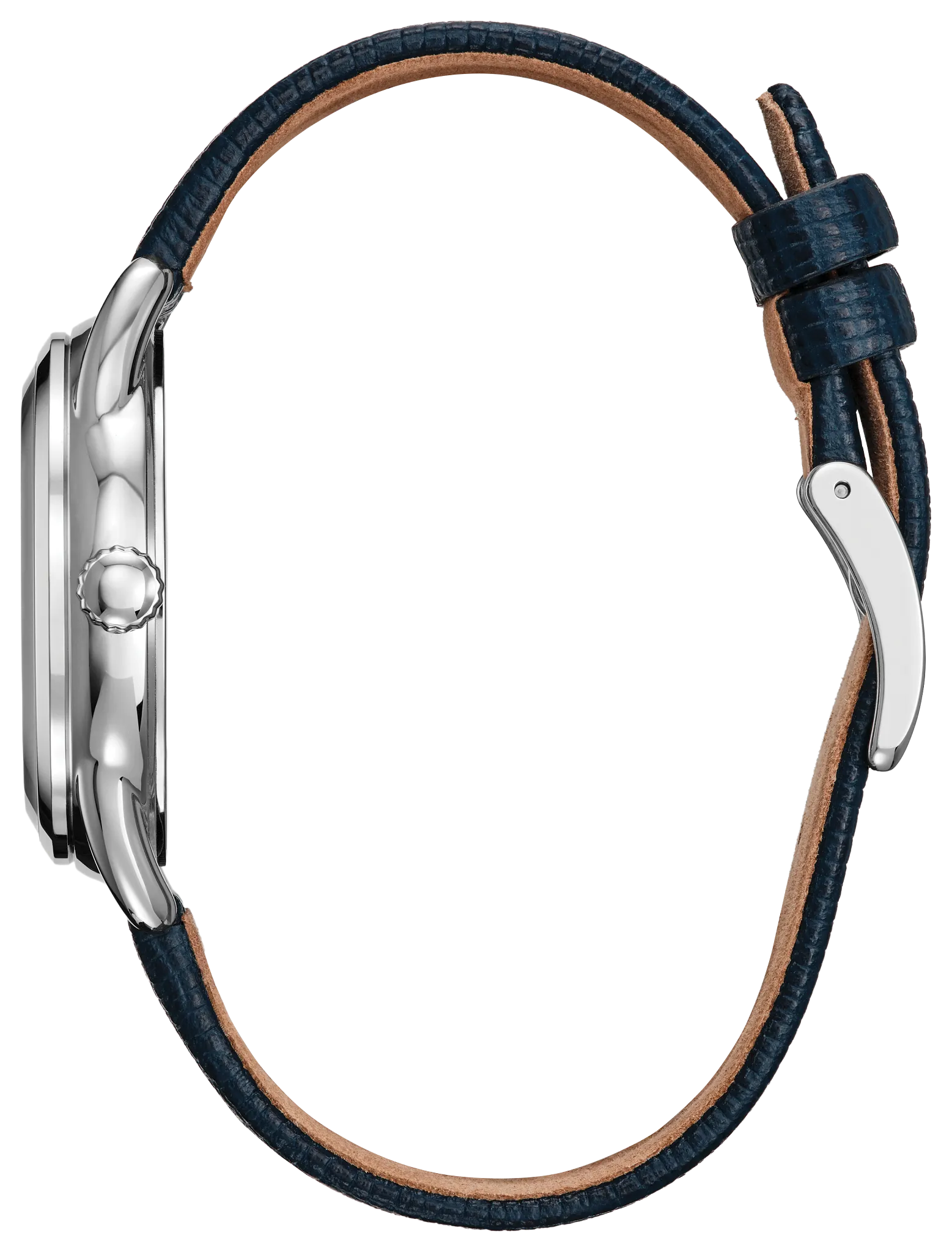 Mickey Mouse and Minnie Mouse Picnic Pedal Blue Dial Leather Strap